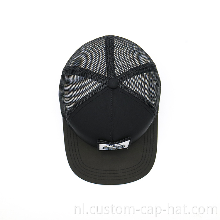 black mesh cap